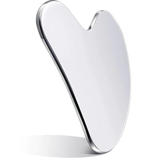 “LUMIÉVA Stainless Steel Gua Sha – Facial Sculpting & Massage Tool”